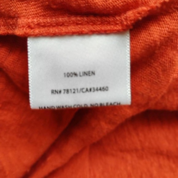 Eileen Fisher Woman 2XL Persimon Linen Tank Top Sleeveless  Layering/ 2 x $ 50 - Picture 3 of 7